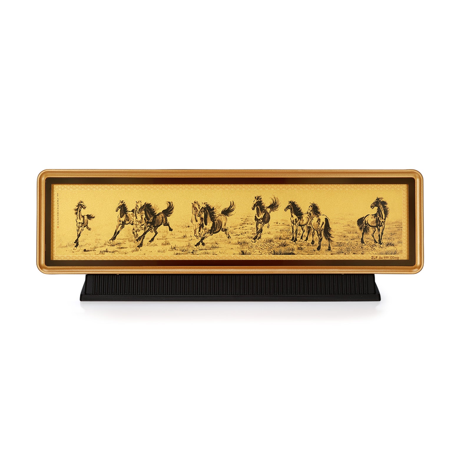 999.9 24K Gold Ornament 0.1g Chinese Horse Painting A1522225 – Zhou Liu Fu  Jewellery