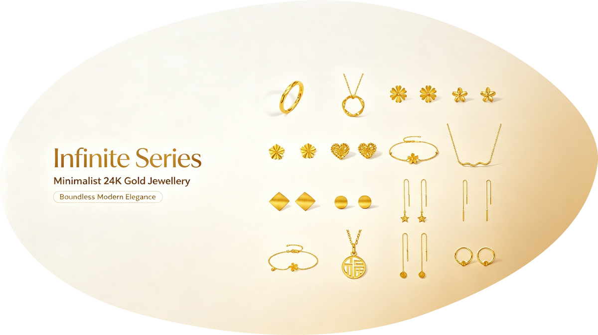 Infinite: Minimalist 24K Gold Jewellery Defining Boundless Modern Elegance