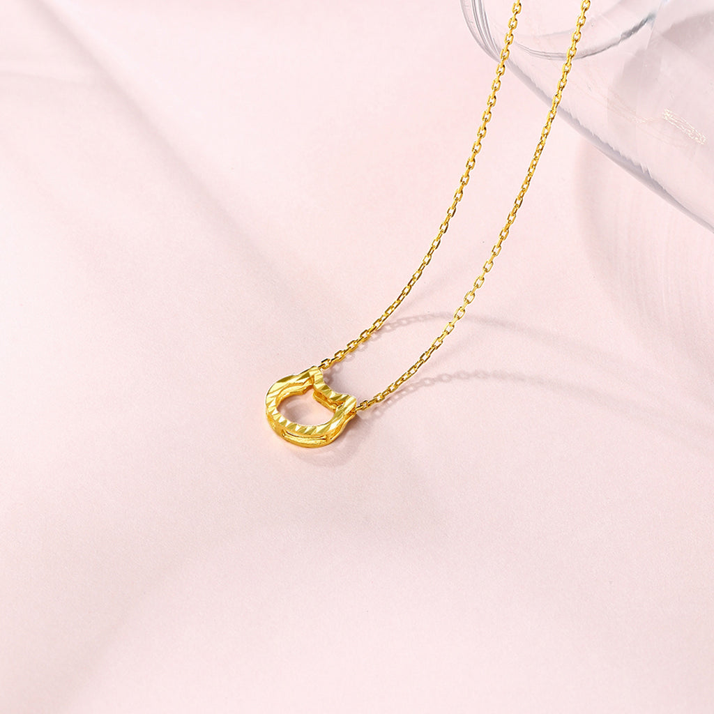"infinite" 24K Gold Pendant Necklace              Cat 2-2.3g AW065013