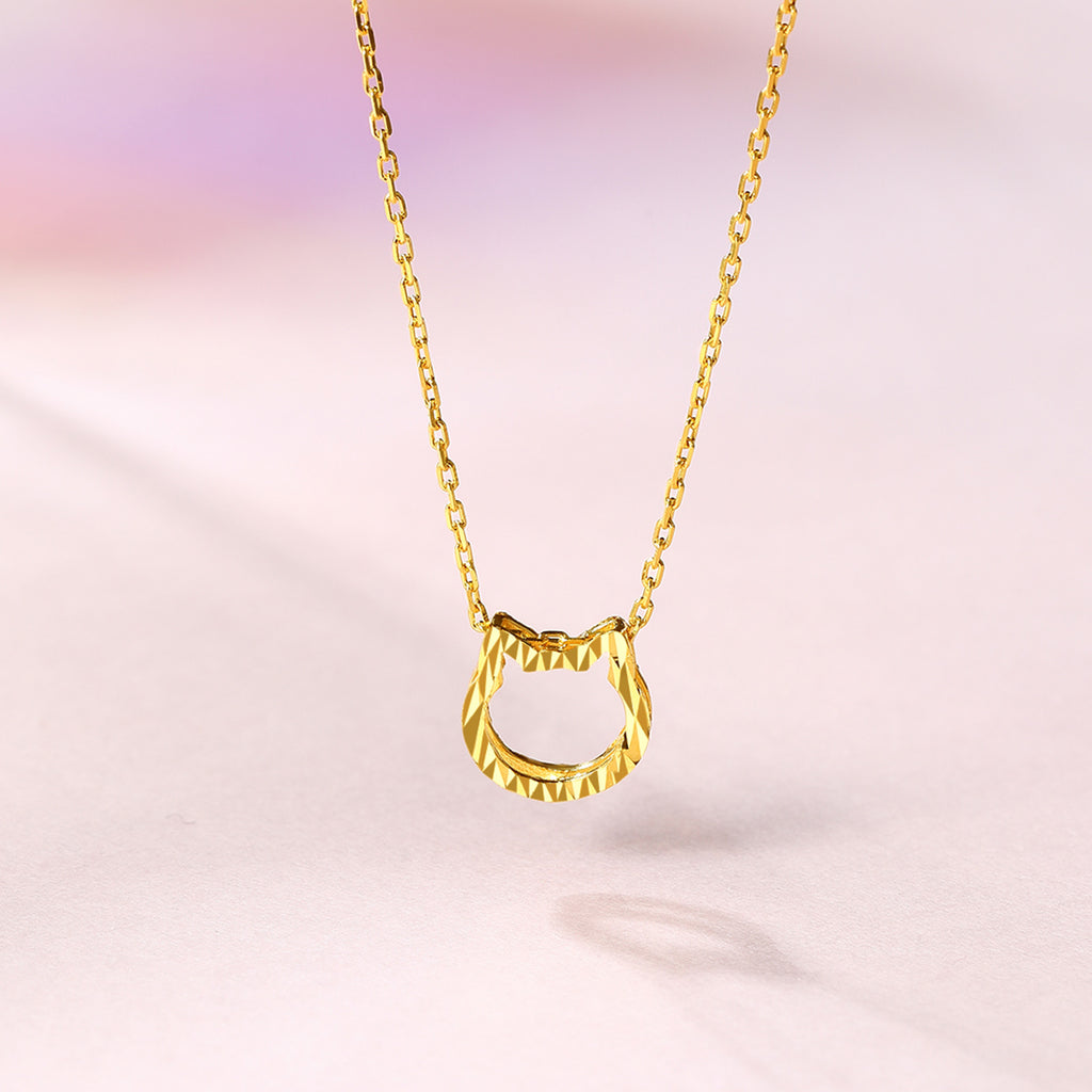 "infinite" 24K Gold Pendant Necklace              Cat 2-2.3g AW065013