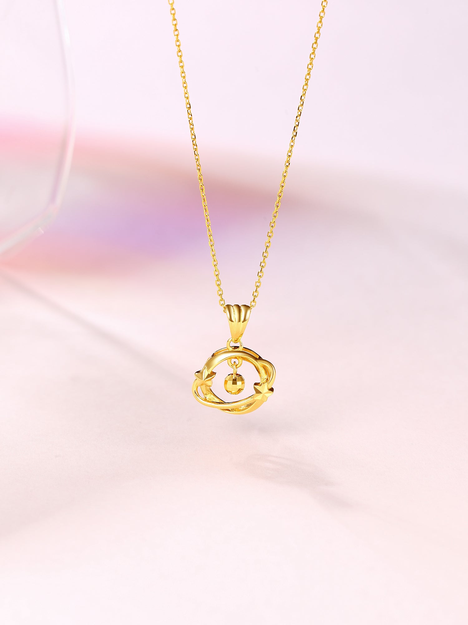 "infinite" 24K Gold Pendant Star 1.3-1.6g A048603