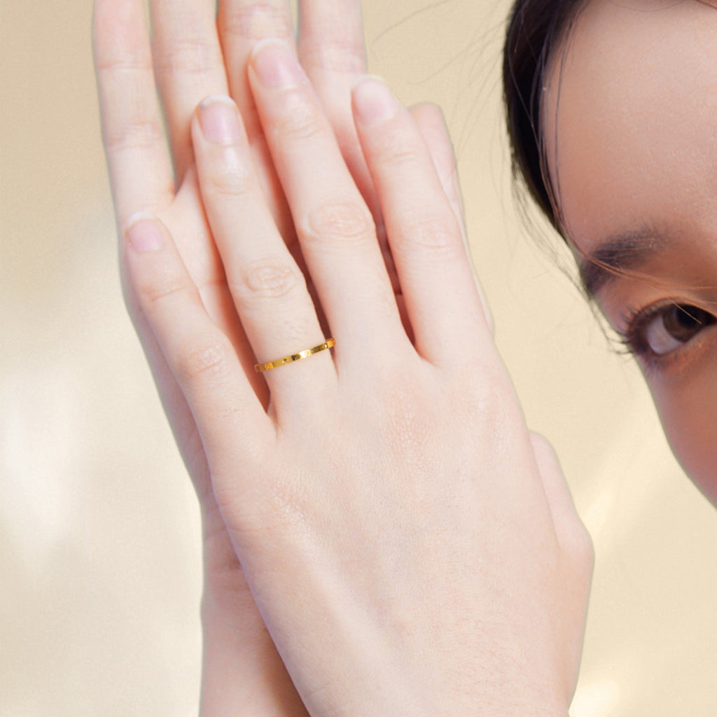 24K Gold Ring 0.75-1.45g A0113465