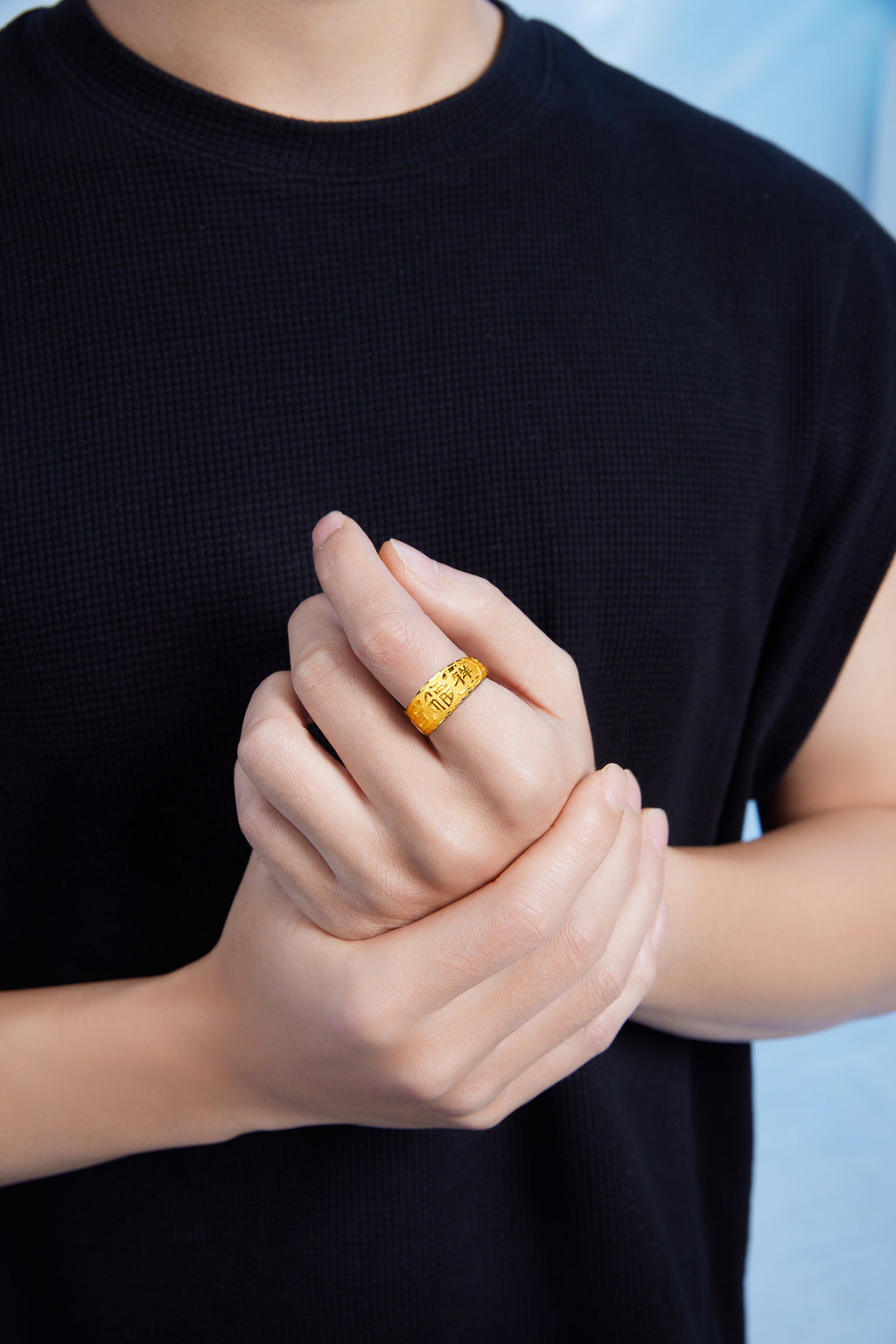999 24K Gold Ring Fu 5.2-5.7g AA010839