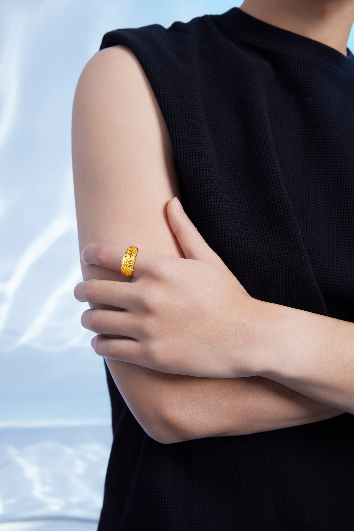 999 24K Gold Ring Fu 5.2-5.7g AA010839