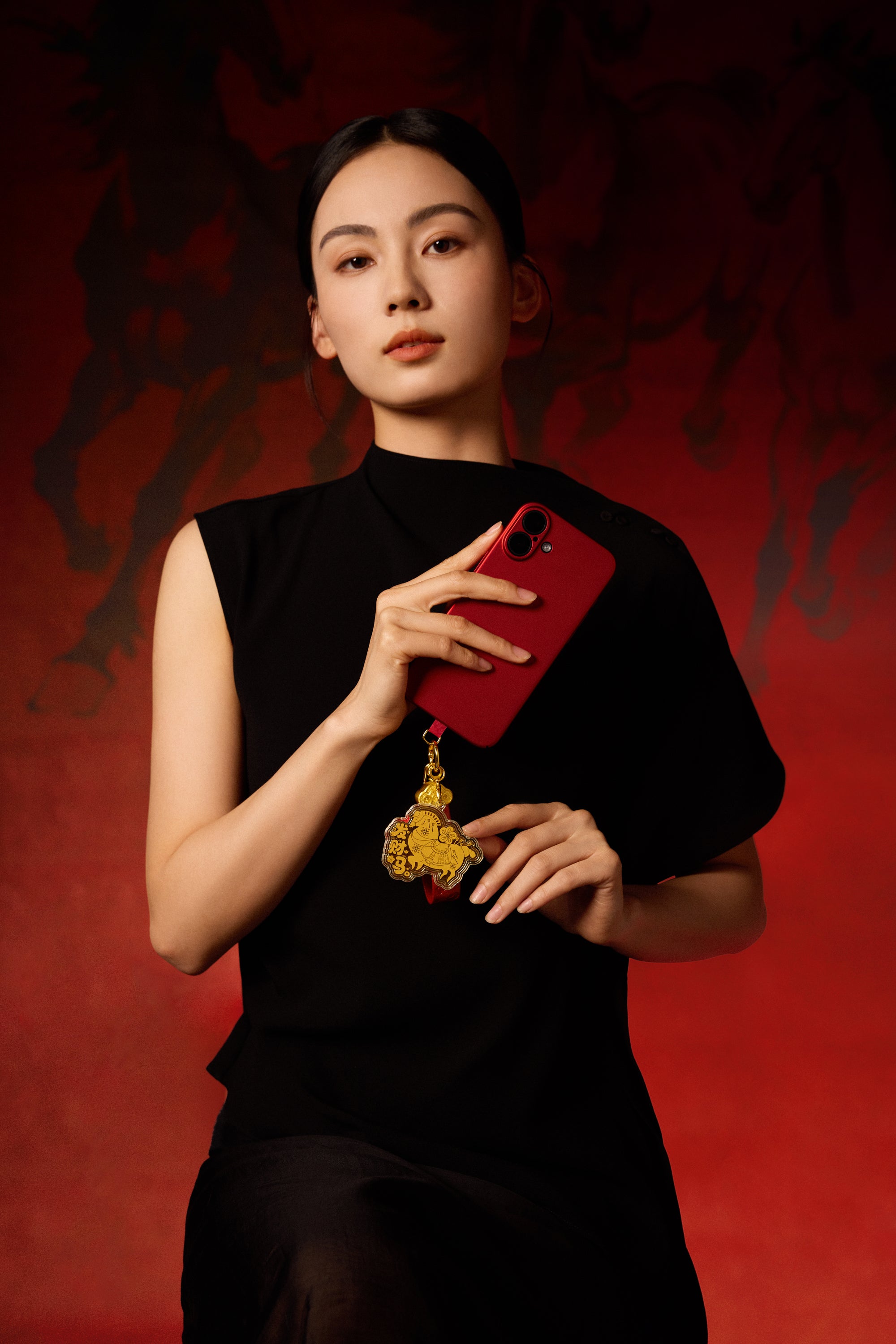 "Chinese Culture Collection - Dan Qing" 999 24K Gold Keychain Horse 0.01g A2536241