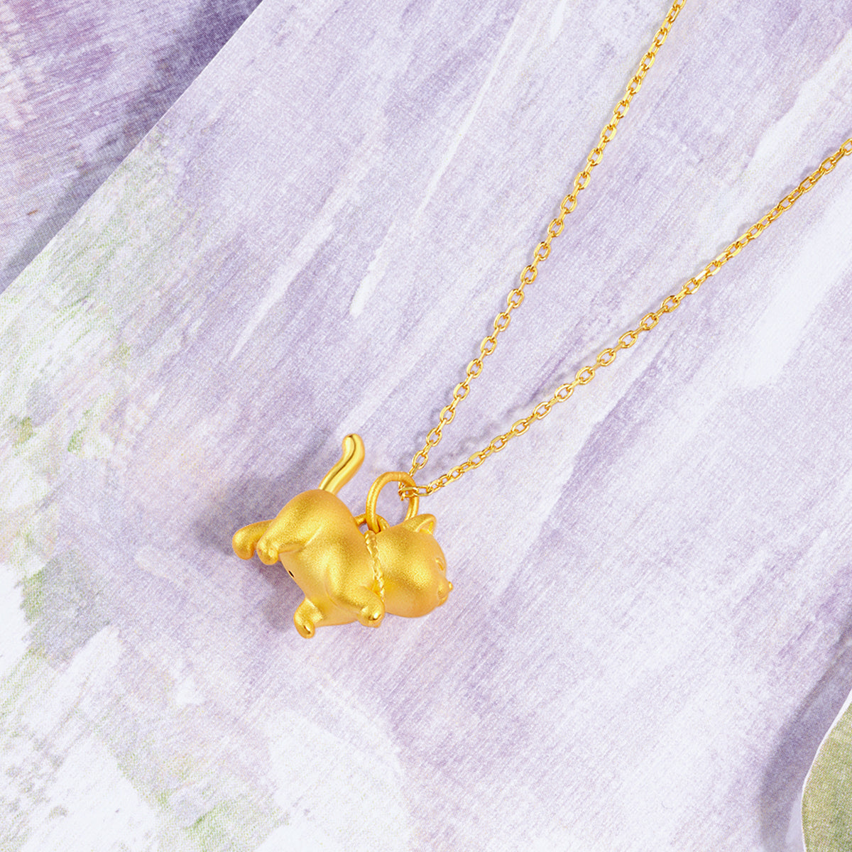 "Fantasy Forest" 24K Gold Pendant            Cat 1-1.3g A0413812