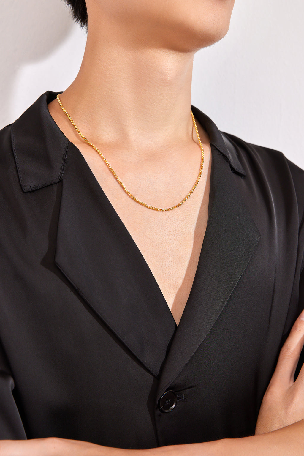 999 24K Gold Necklace 14.55-22.55g A0510930
