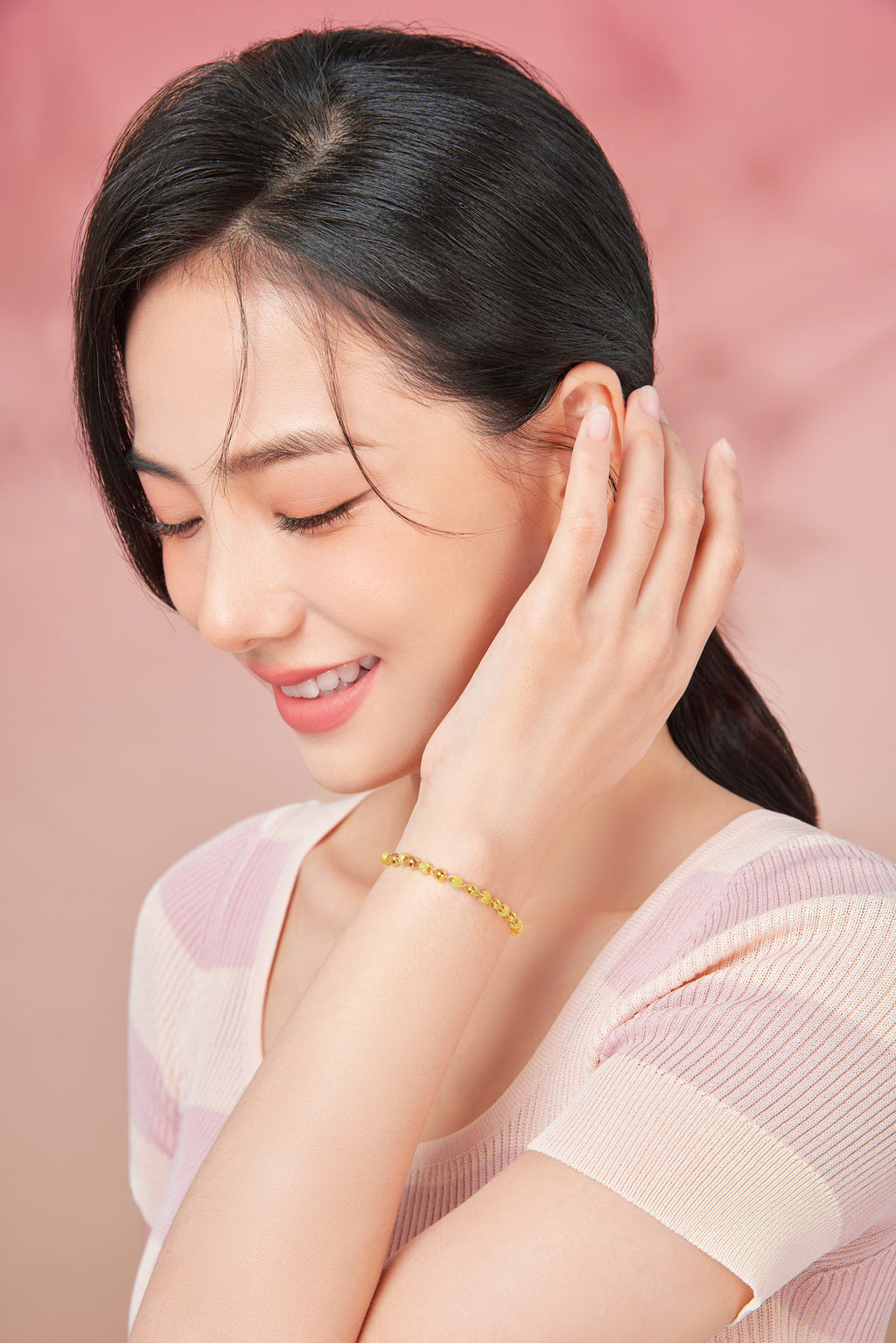 999 24K Gold Chain Bracelet 6-7g A0711066