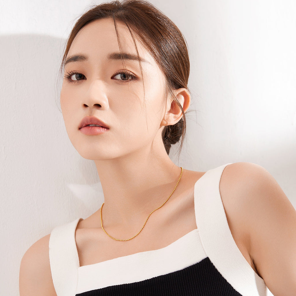 999 24K Gold Necklace 5.9-7.7g A0510915