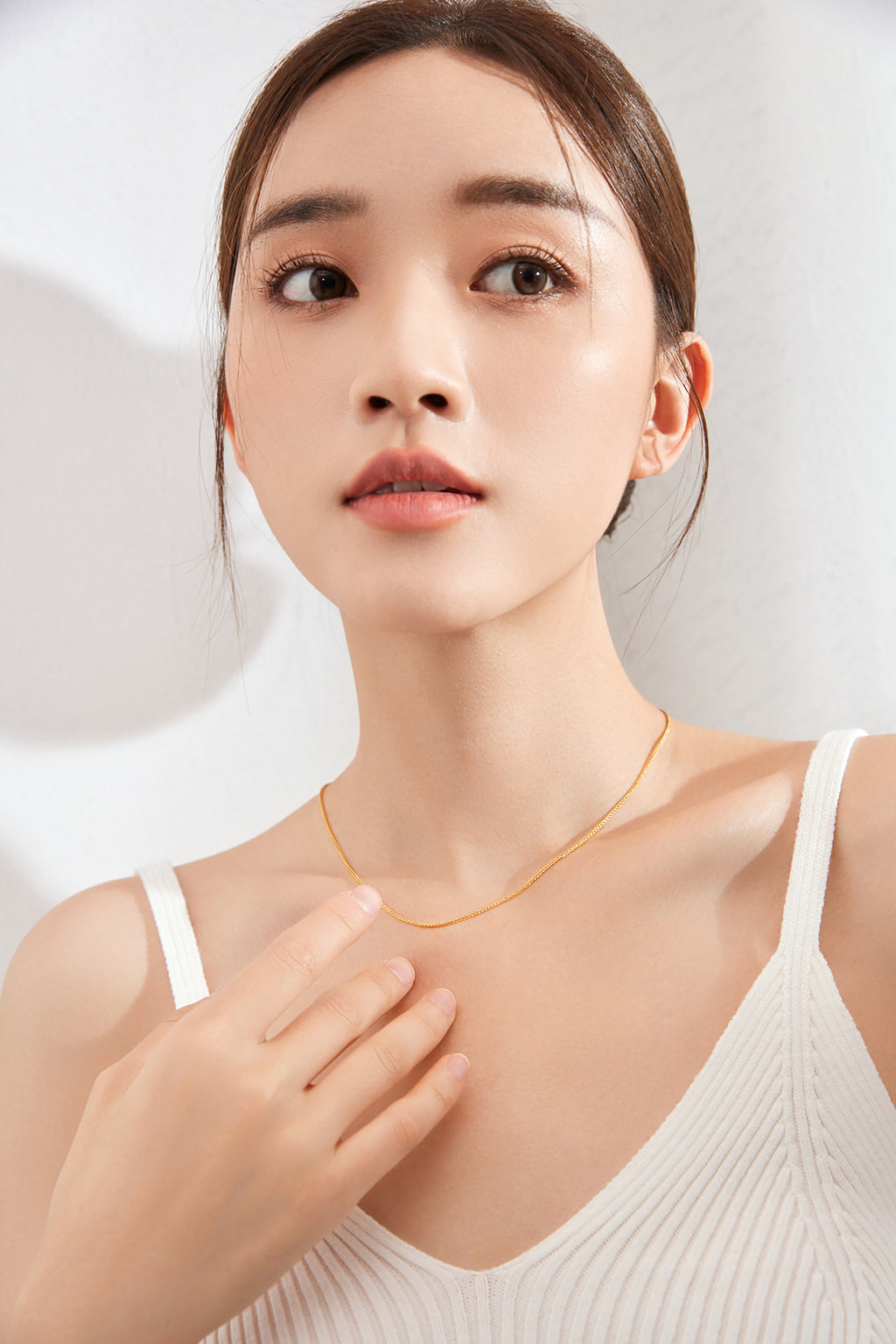999 24K Gold Necklace 3.5-4.5g A0511018