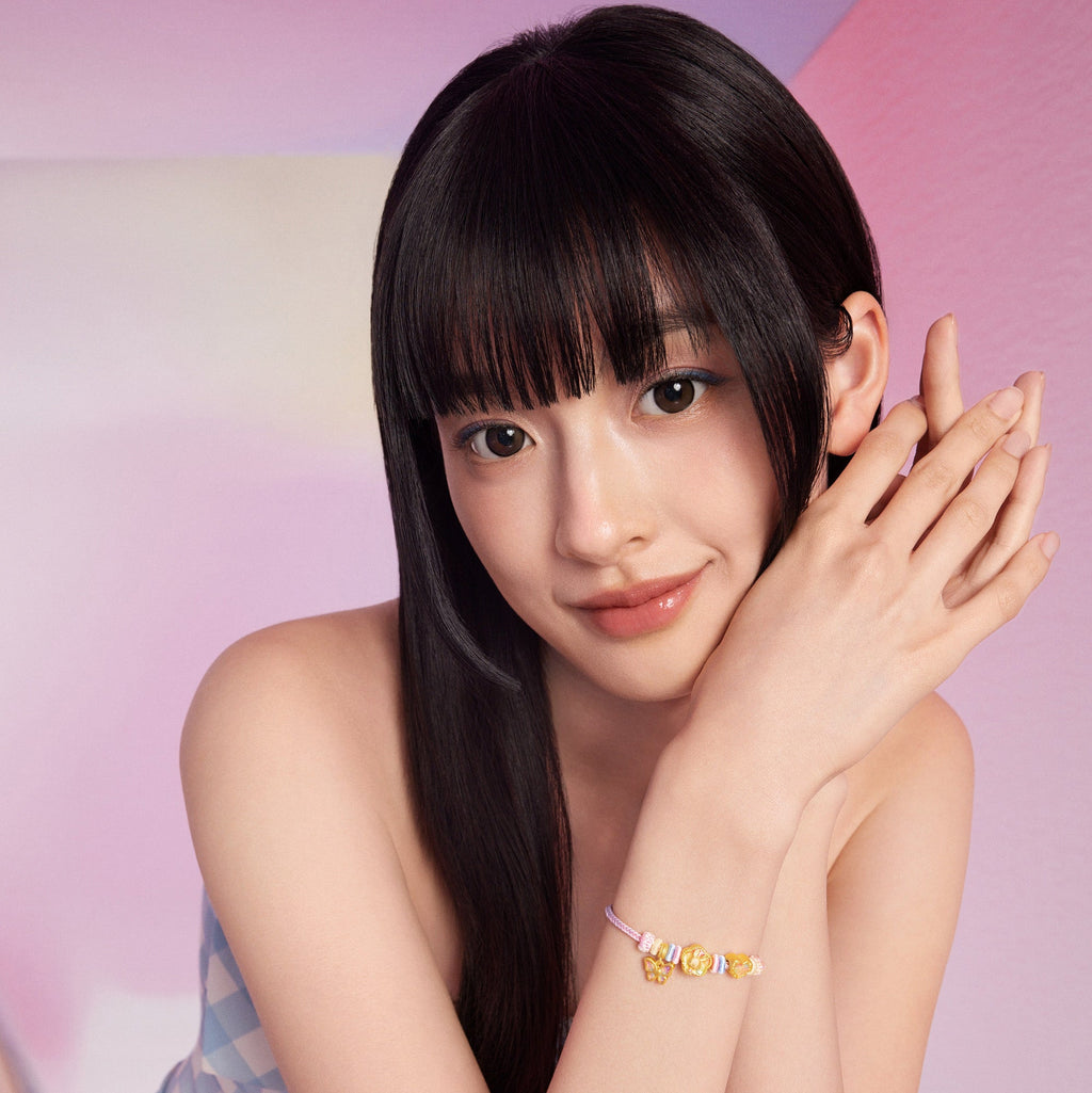"Pop wu~" 24K Gold String Bracelet  1.5-2.05g A1715760