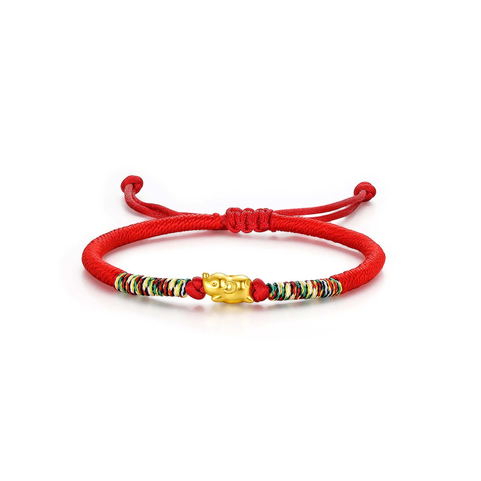 "Chinese Zodiac" 24K Gold String Bracelet Chinese Zodiac 0.3-0.5g