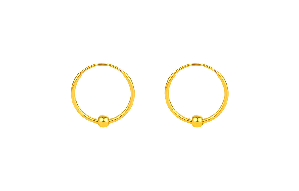 "infinite" 24K Gold Earrings 0.55-0.85g A0910234