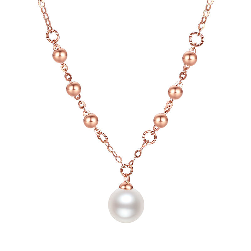 18K Gold Pendant Necklace Pearl 0.75-1.05g X067998