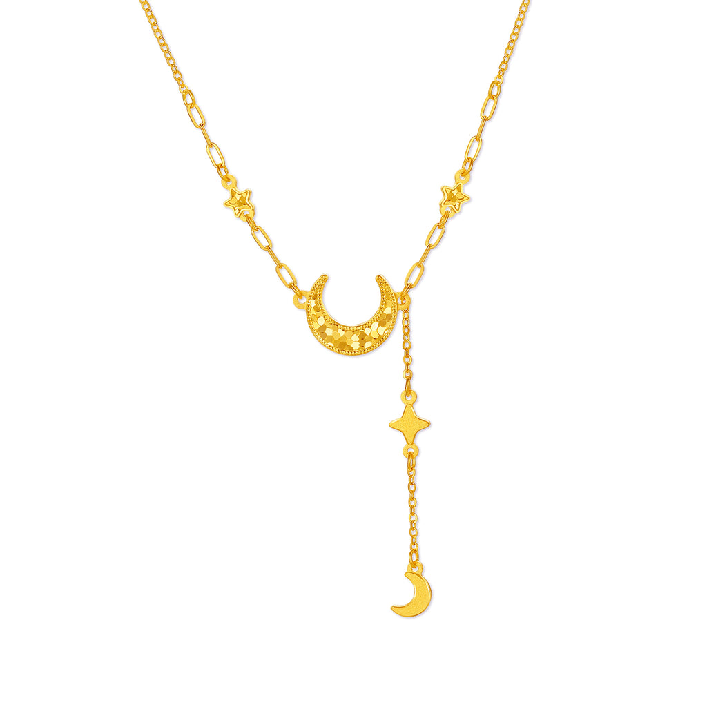 999 24K Gold Pendant Necklace Star 3.52-3.82g A0616236