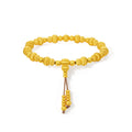 999 24K Gold Beaded Bracelet Gourd 22.5-24.5g A1916374