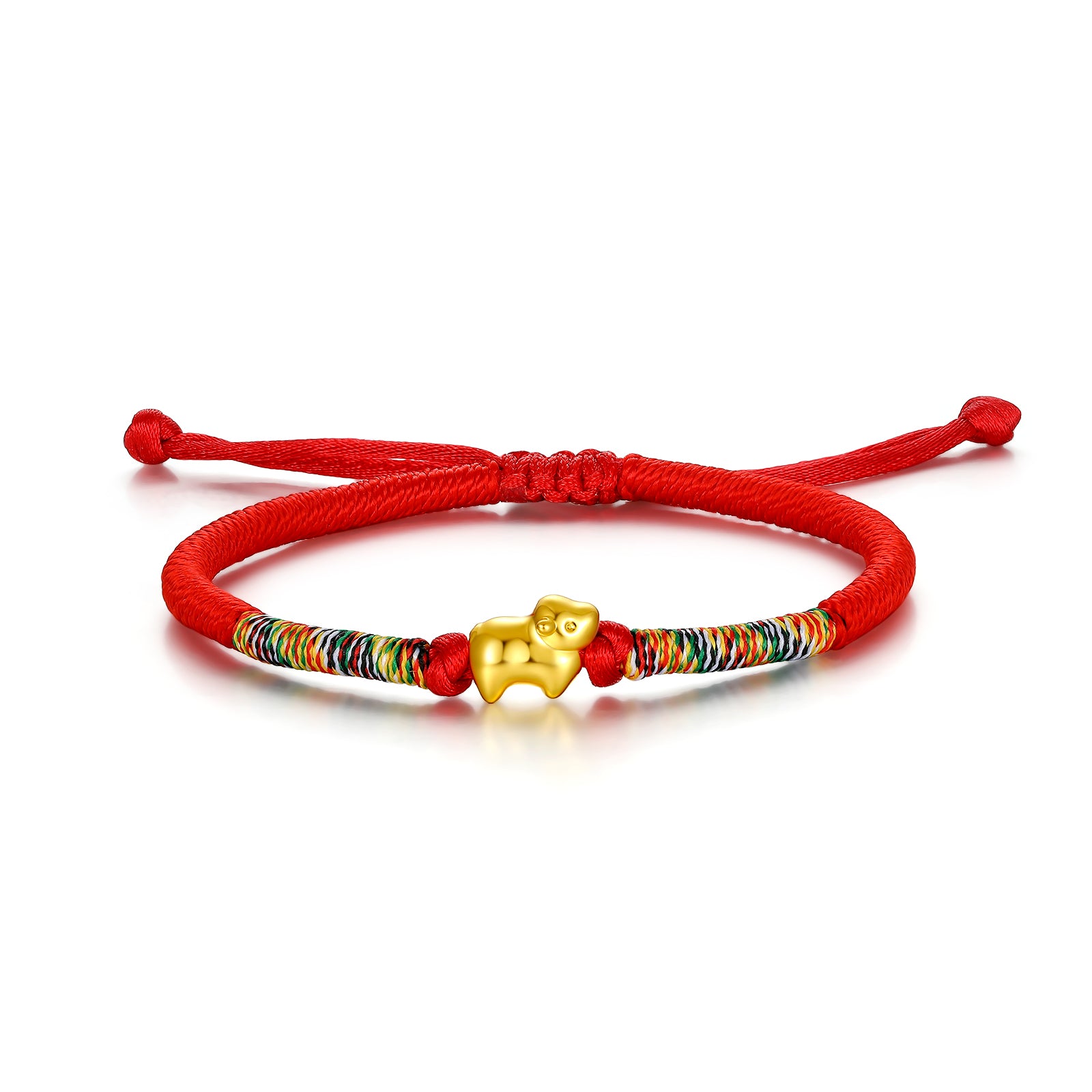 "Chinese Zodiac" 24K Gold String Bracelet Chinese Zodiac 0.3-0.5g