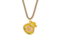 "Chinese Culture Collection - Song Brocade" 24K Gold Pendant Necklace Diamond Fortune Bag 6.25-8.25g W0423103