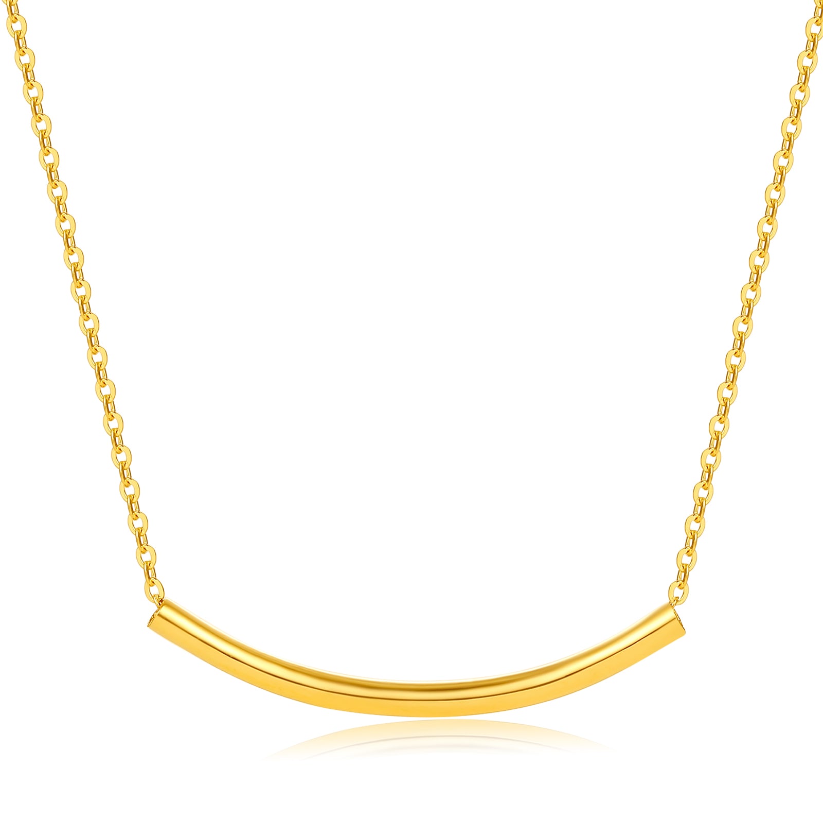 "infinite" 24K Gold Pendant Necklace 2.6-2.9g A069740