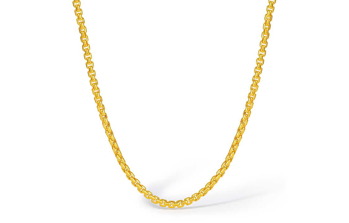 999 24K Gold Necklace Star 21.25-29.25g A0510916