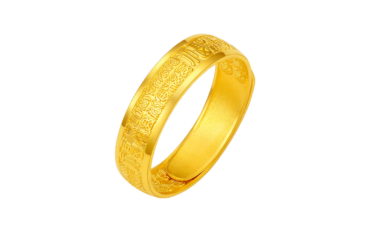 999 24K Gold Ring Fu 4-6g A0110866