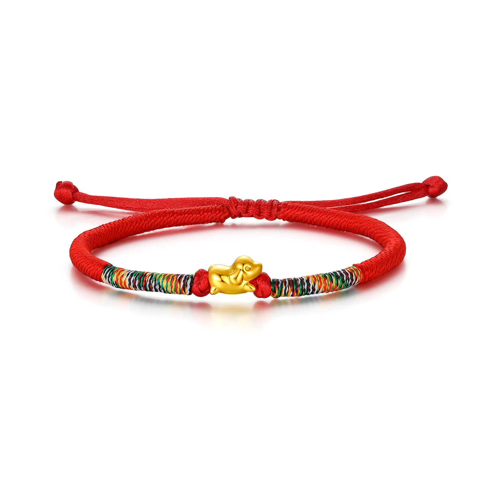 "Chinese Zodiac" 24K Gold String Bracelet Chinese Zodiac 0.3-0.5g