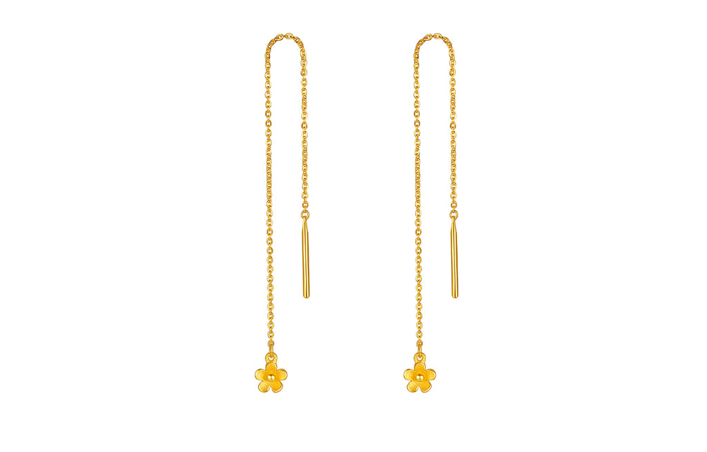   999 24K Gold Earrings              Flower 0.9-1.5g AB097872