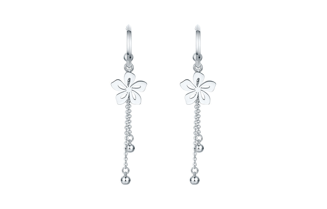   950 Platinum Earrings              Flower 4.15-4.75g B098402