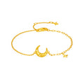 999 24K Gold Chain Bracelet Star 2.41-2.71g A0716237