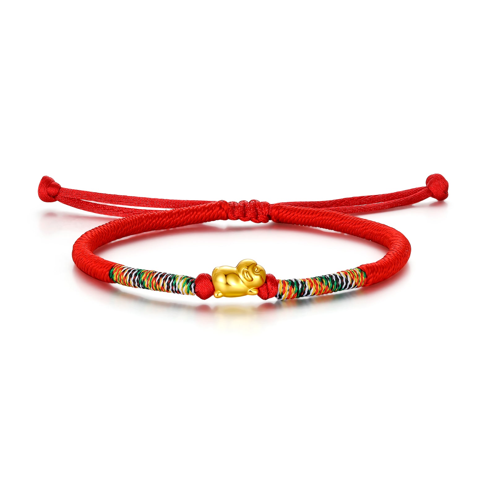 "Chinese Zodiac" 24K Gold String Bracelet Chinese Zodiac 0.3-0.5g
