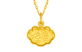 999 24K Gold Pendant Peace Lock 1-1.49g A0411067