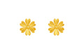 "Infinite" 24K Gold Earrings Flower 1.58-1.88g A0910950