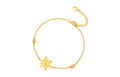 "infinite" 24K Gold Chain Bracelet              Snowflake 2.1-2.4g A078777