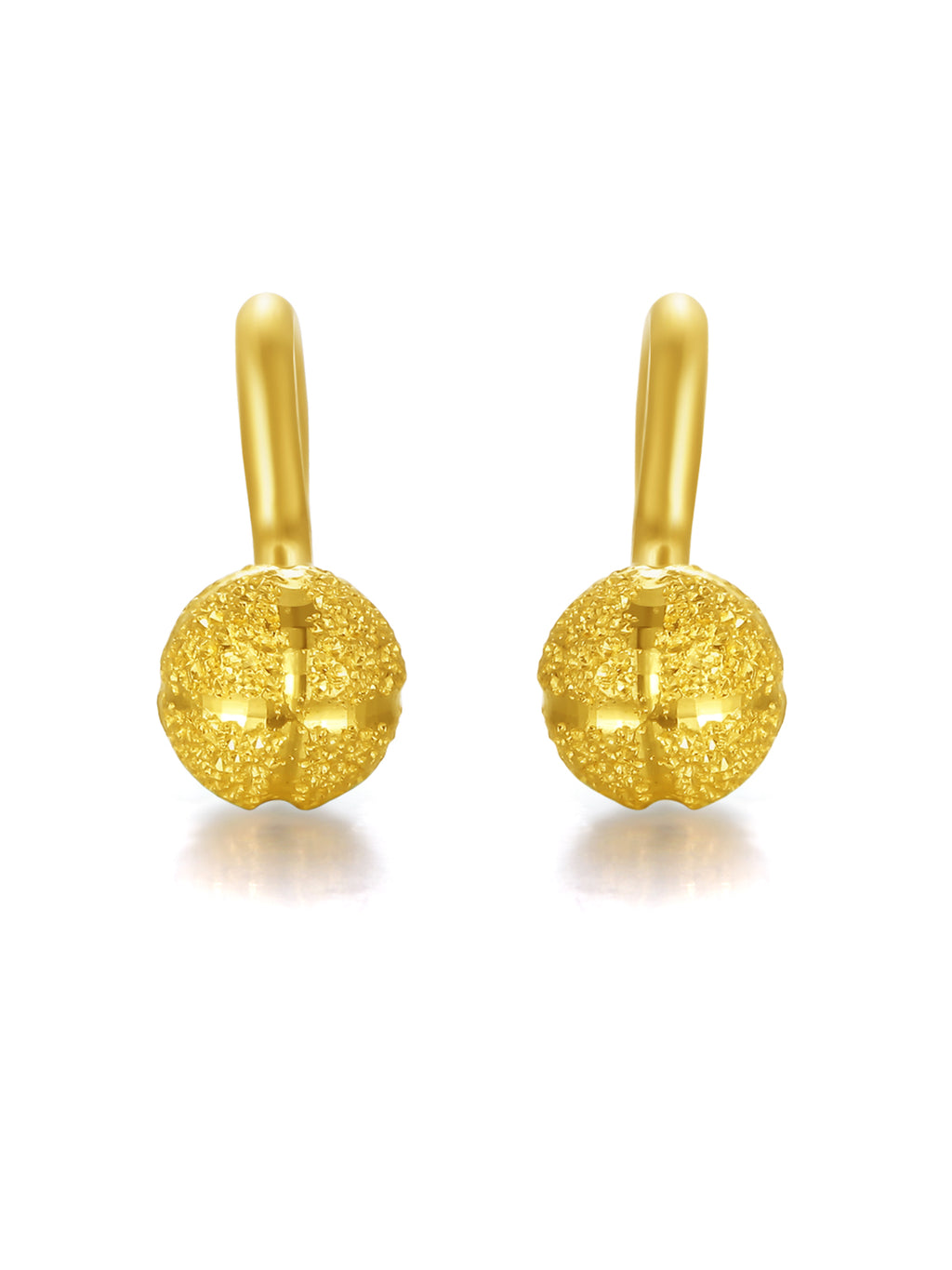 999 24K Gold Earrings 1.2-1.4g AA091142