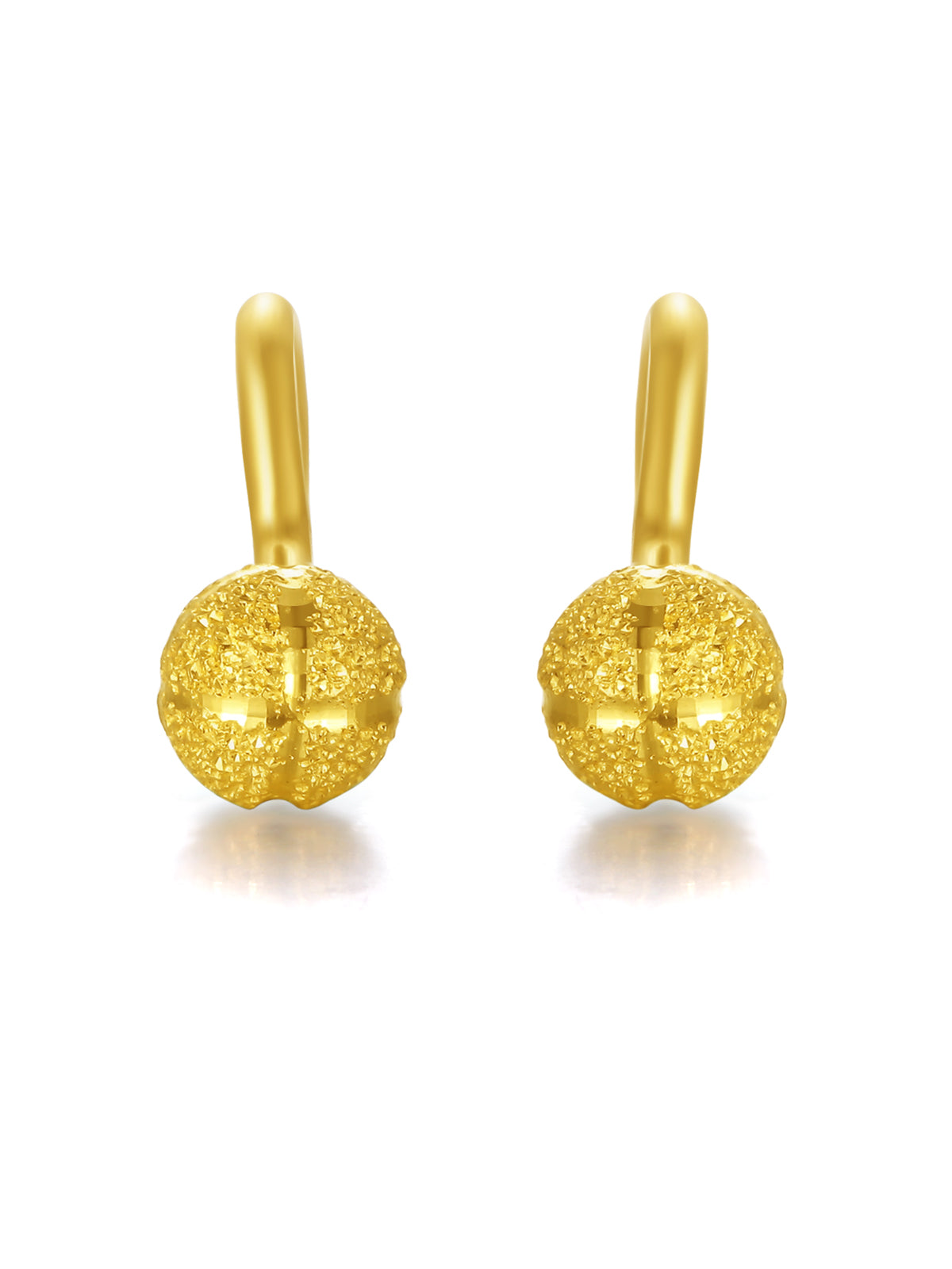 999 24K Gold Earrings 1.2-1.4g AA091142