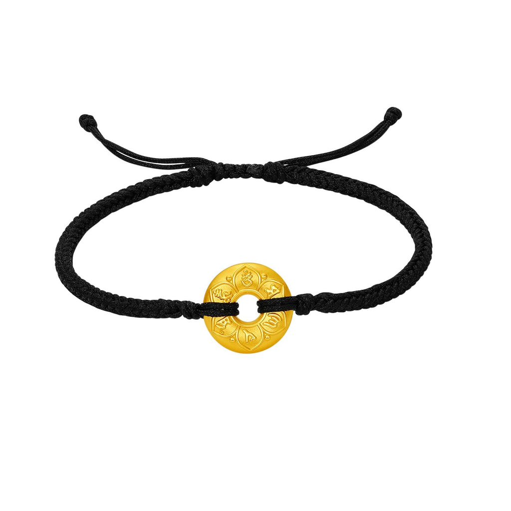 24K Gold String Bracelet 1.3-1.5g A1716116