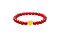 24K Gold Beaded Bracelet Agate 6-6.5mm Ruyi 0.35-0.5g A1911294