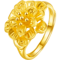 999 24K Gold Ring Flower 5-6g AB012315