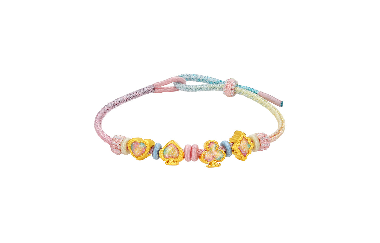 "Pop wu~" 24K Gold String Bracelet  1.6-2.4g A1715757