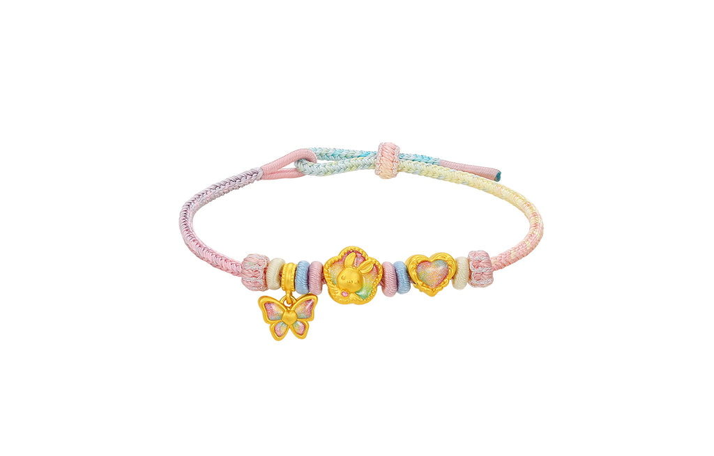 "Pop wu~" 24K Gold String Bracelet  1.5-2.05g A1715760