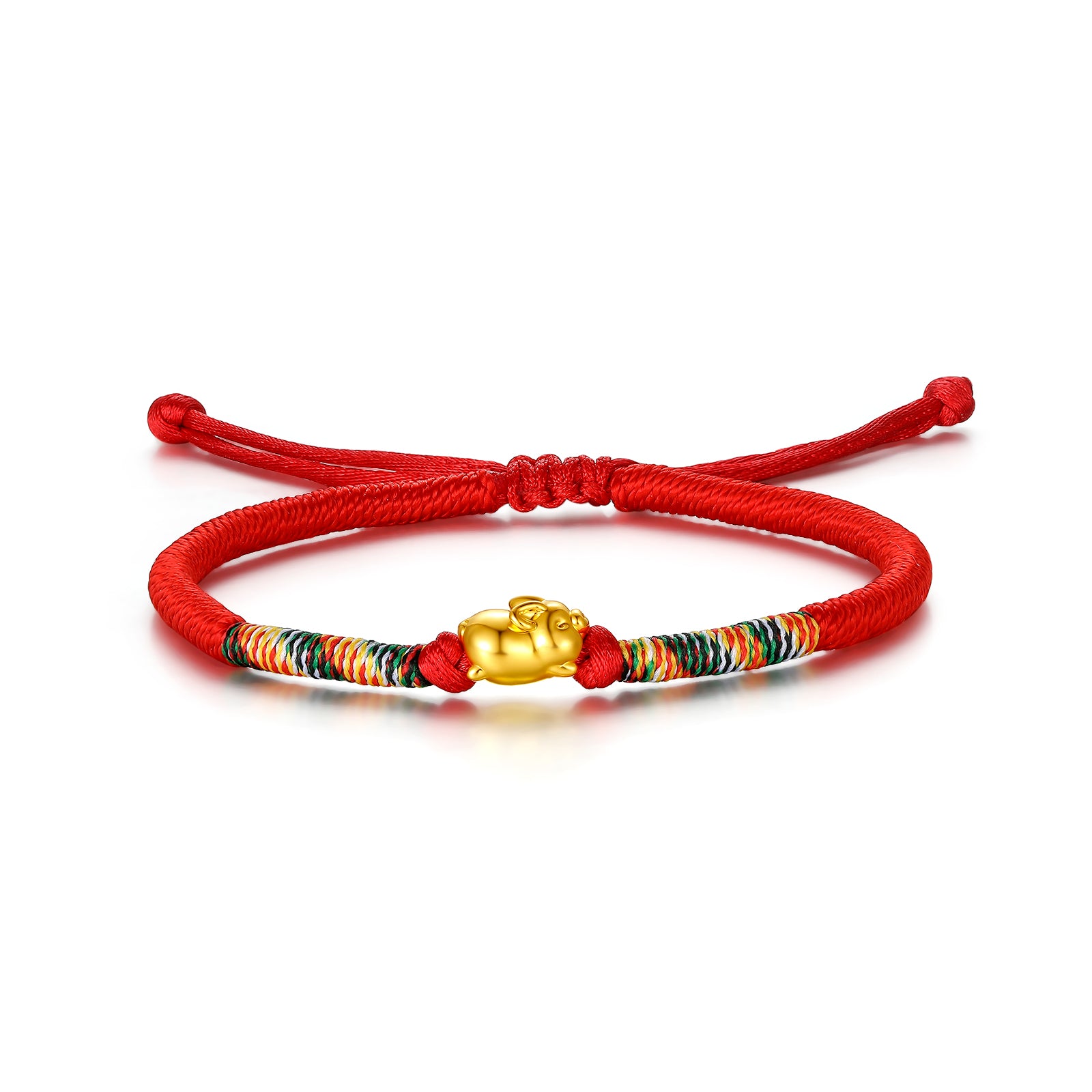 "Chinese Zodiac" 24K Gold String Bracelet Chinese Zodiac 0.3-0.5g