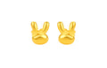 "Chinese Zodiac Rabbit" 24K Gold Earrings Rabbit 0.9-1.3g A0910716