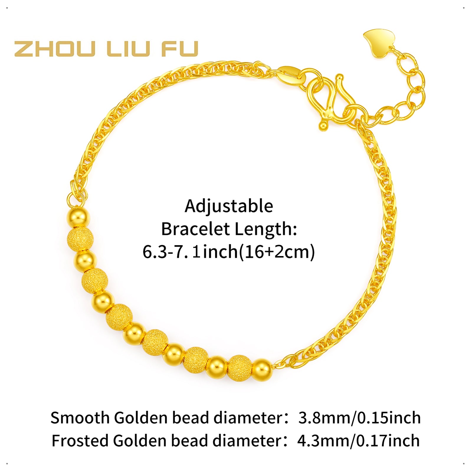 999 24K Gold Chain Bracelet 6-6.5g AA071575