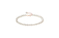 18K Rose Gold Chain Bracelet 4-4.5mm 0.22-0.25g KIPB076646
