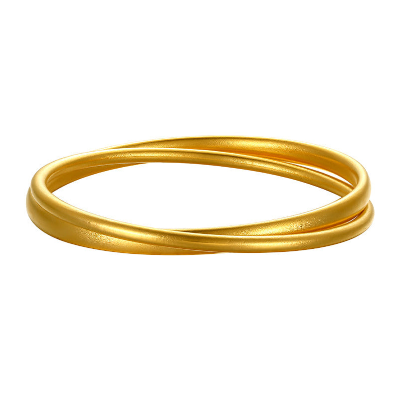 Antiquity Gold' 999.9 24K Gold Bangle Bracelet 29-31g AA104789