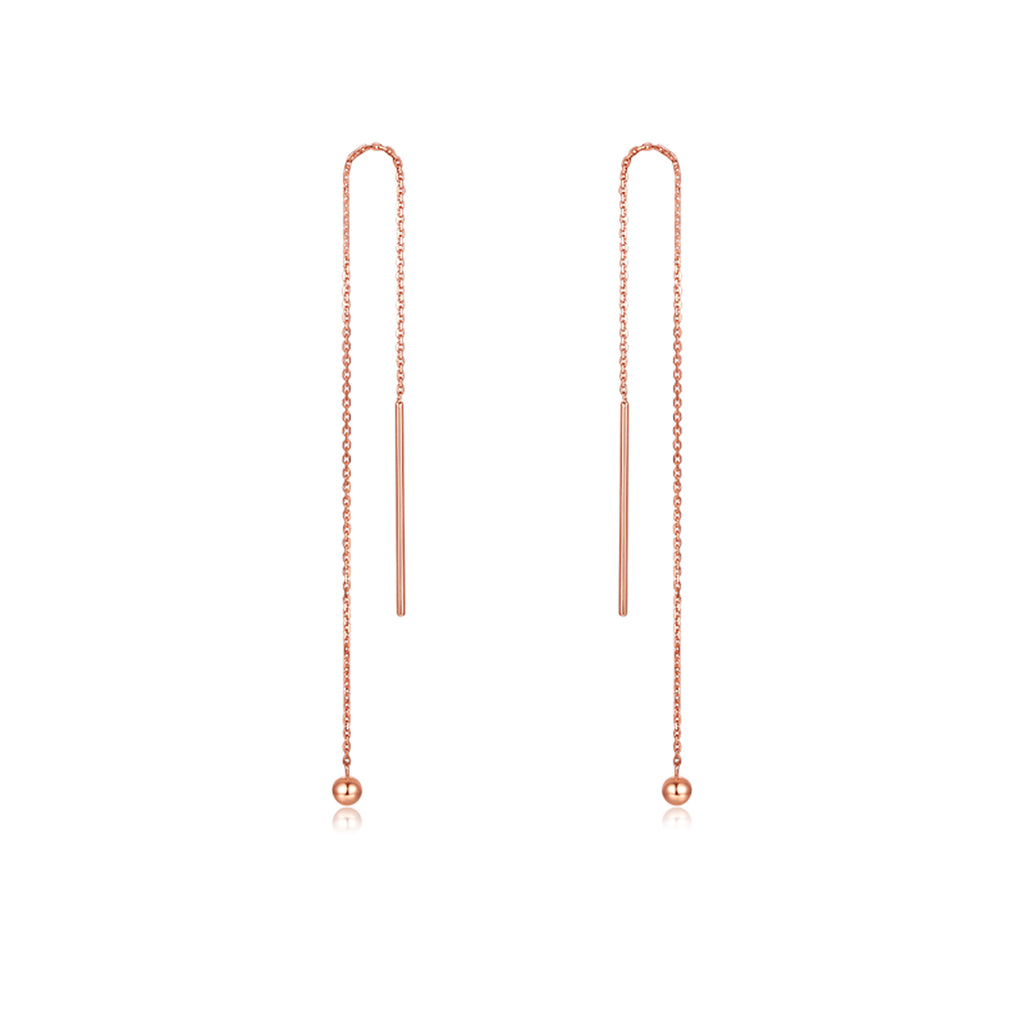 18K Rose Gold Earrings 0.6-0.8g KI091457