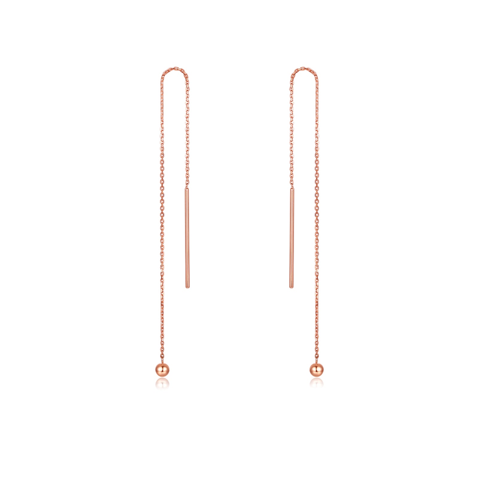 18K Rose Gold Earrings 0.6-0.8g KI091457
