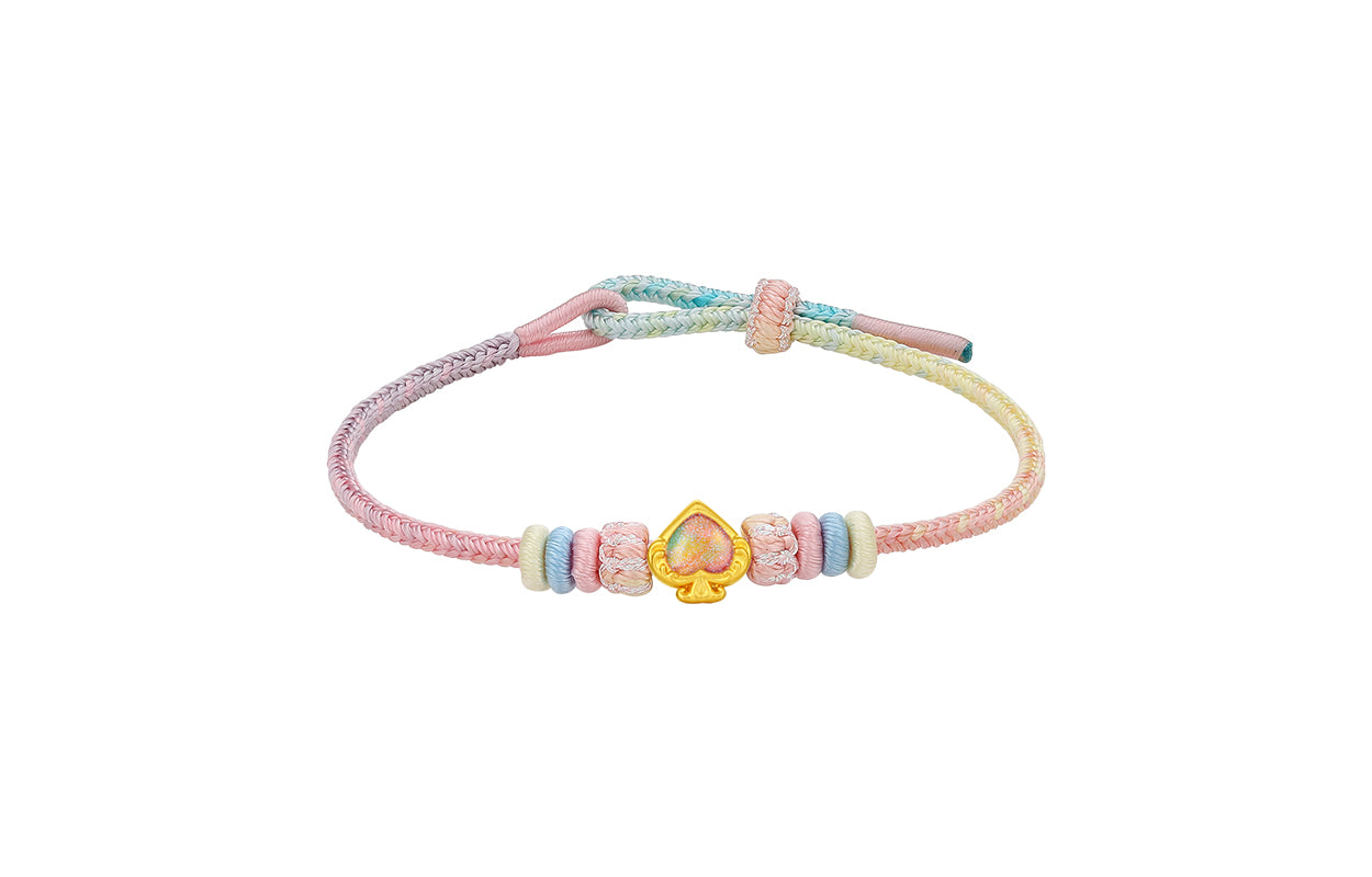 "Pop wu~" 24K Gold Charm Bracelet  0.4-0.6g A1615761