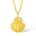 "Fugitive Princess" 999 24K Gold Pendant Shell 1.8-2.1g A0412630