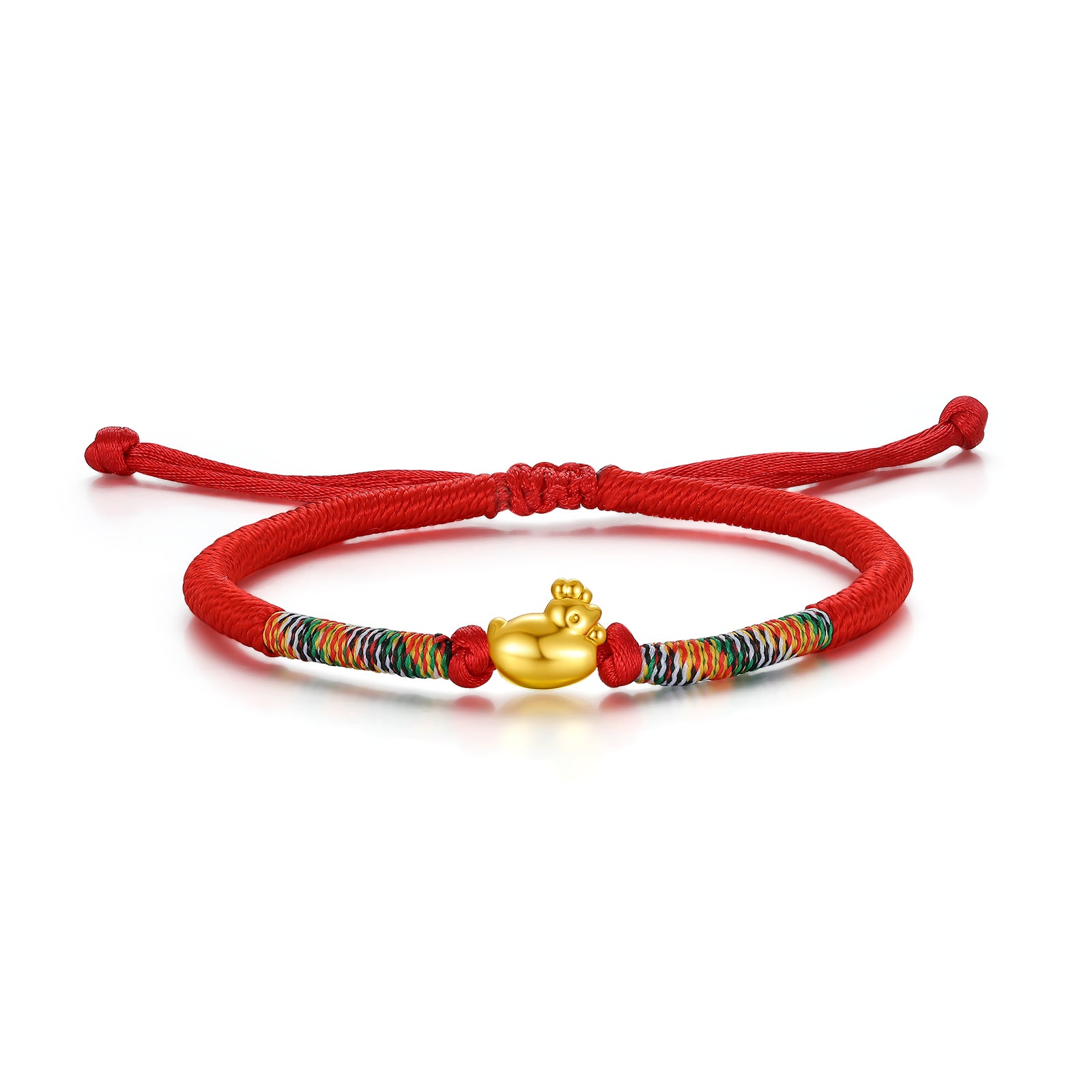 "Chinese Zodiac" 24K Gold String Bracelet Chinese Zodiac 0.3-0.5g